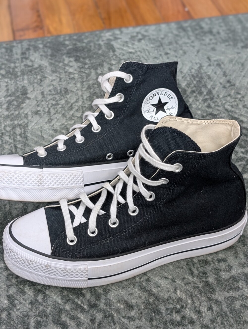 Converse Chuck Taylor All Star Lift High Top Platform Sneakers Black Women's 9